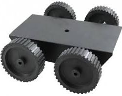 Robotic Platform 4 Wheel With 4 Gear Motors-300 RPM