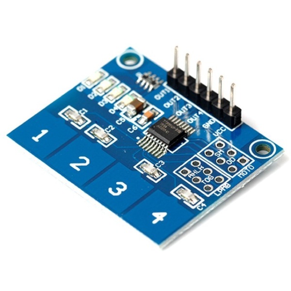 Sensor Module TTP224 4-Way Capacitive Touch Switch Digital Touch Arduino ze 