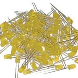 Yellow LED 5MM High Bright-100Pcs