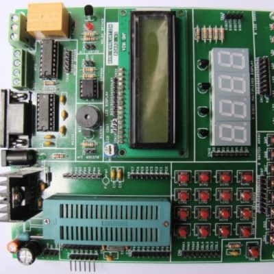 AVR Development Board with 16 x 2 LCD and Relay Module