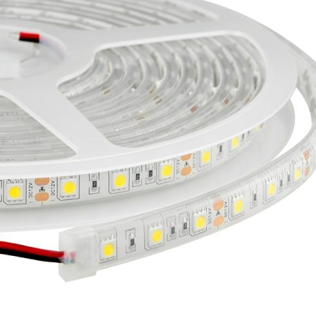 Waterproof Cool White LED Light Strips - 12Volt- 60LEDs/m-300LEDs Per Roll