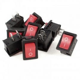 Rocker Switch Small - Two Pin - On/Off Switch -10Pcs.