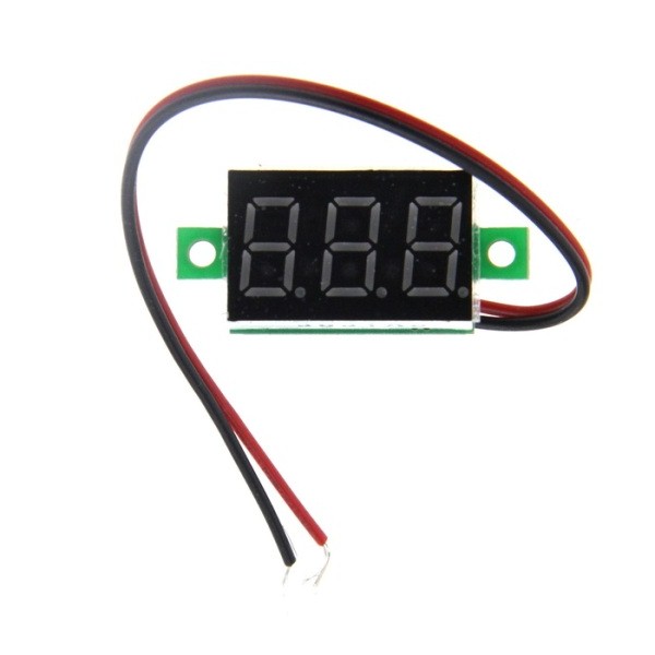 0.36" Digital Voltmeter DC 4.5-30V 2 Wires Red LED Display Panel Voltage Meter 
