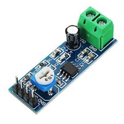 LM386 based 20 Multiplier Gain Audio Amplifier Module