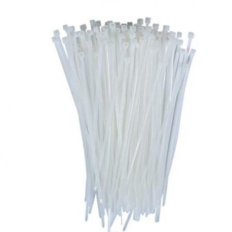 Nylon Flexible Cable Tie White -400mm-100Pcs. Pack