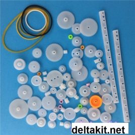 75 pcs K014Y Plastic Gear Set DIY Belt Pulley Worm Belt Single Double Gears All Module