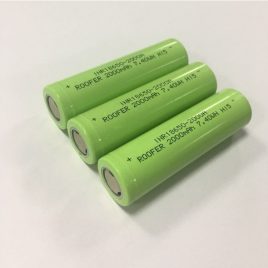 Roofer Lithium-Ion Battery Cell 18650 3.7V 2000mAh - 1Pcs