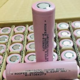 Roofer Lithium-Ion Battery Cell 18650 3.7V 2600mAh