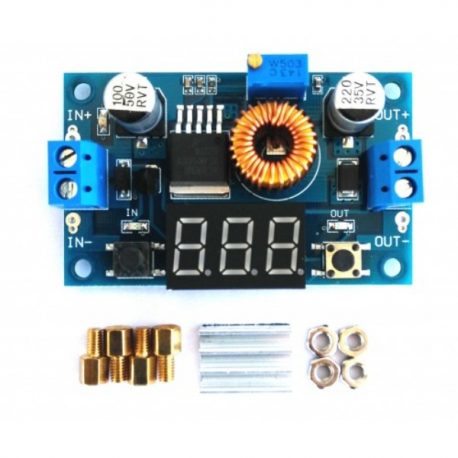 XL4015 5A Step Down Adjustable Power Supply with LED Voltmeter