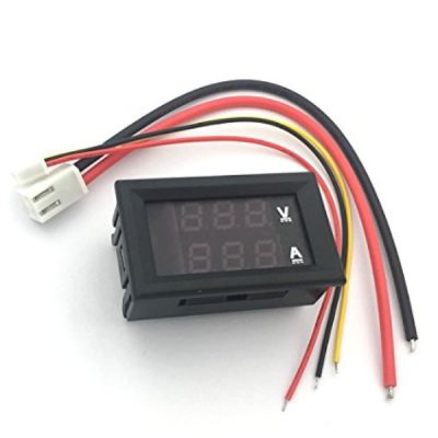 Digital Voltmeter & Ammeter DC 0-100V 10A Panel Mount