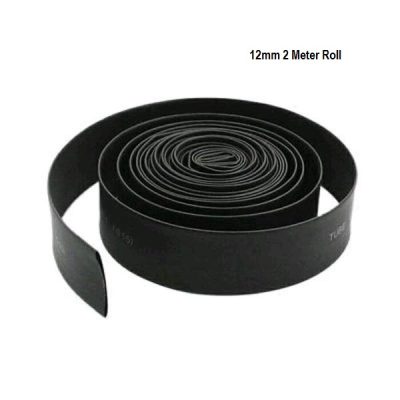 Heat Shrink Sleeve 12mm Black 2meter Industrial Grade WOER (HST)