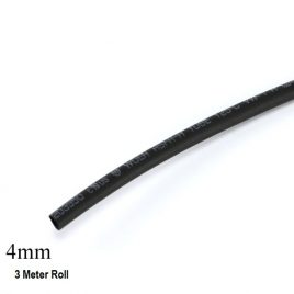 Heat Shrink Sleeve 4mm Black 3meter Industrial Grade WOER (HST)