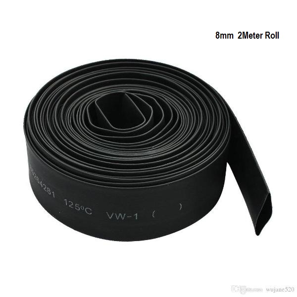 Heat Shrink Sleeve 8mm Black Industrial Grade WOER (HST)