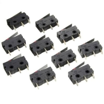 Micro Limit Switch Lever Arm C+NO+NC Sub Miniature - 10 Pcs