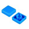 Plastic 12x12mm Pushbutton Tactile Switch Caps Blue