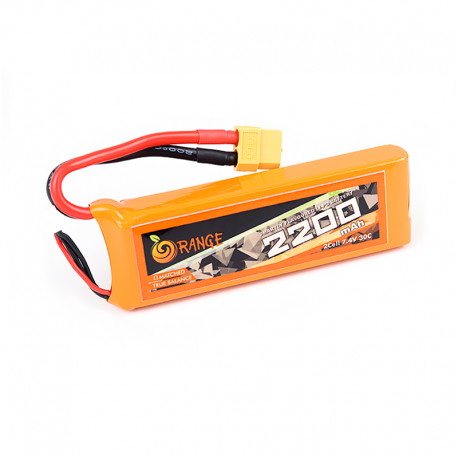 Orange 2200mAh 2S 30C/60C Lithium polymer battery Pack