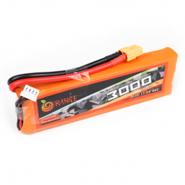 Orange 3000mAh 3S 30C/60C Lithium Polymer Battery Pack (LiPo)
