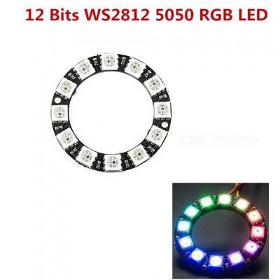 12Bit WS2812B 5050 RGB LED Circular Development Board