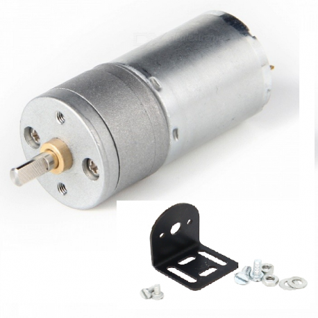 25GA-370 12V/130 RPM DC Gear Motor With Clamp