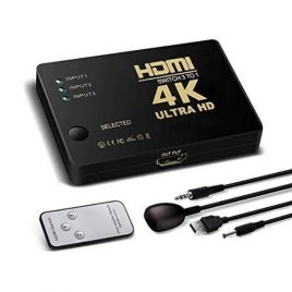 HDMI Switch 3 Port With IR Remote Control