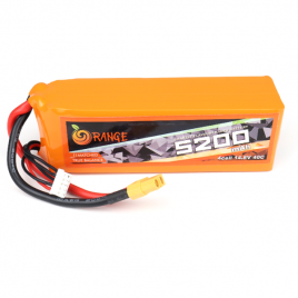 Orange 5200mah 4S 40C(14.8V) Lithium Polymer Battery Pack