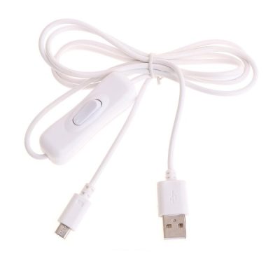 USB To Micro USB Cable With ON/OFF Switch For Raspberry Pi 3