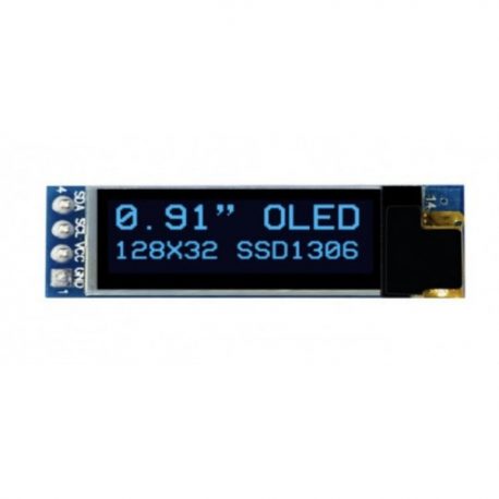 0.91" I2C/IIC Serial 4-Pin OLED Display Module