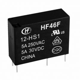 Hongfa HF46F series 5VDC Subminiature Intermediate Relay