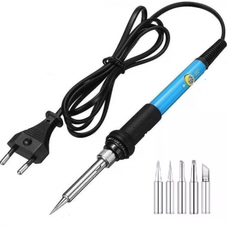 Soldering Iron Kit With 5 Extra Bits 60W Temperature Controlled