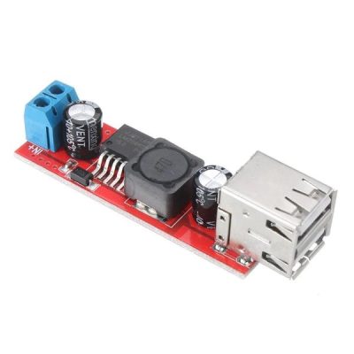 Dual USB Output 5V 3A DC-DC Buck Power Supply Module