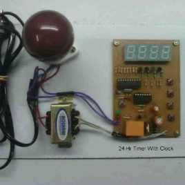 Microcontroller Based 24 Hour Timer With Clock