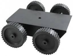 Robotic platform 4 wheel with 4 gear motors